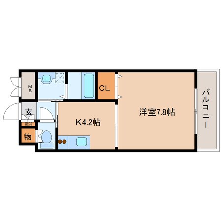 近鉄奈良駅 徒歩7分 2階の物件間取画像